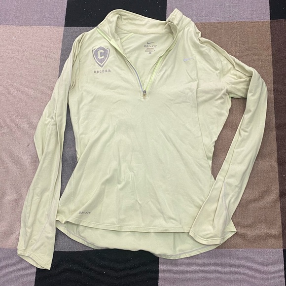 Nike Fri-fit half zip running shirt. Concordia University logo on front. - Picture 1 of 3